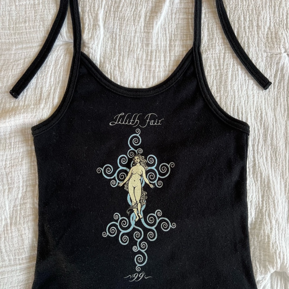 Vintage Lilith Fair 1999 halter crop top